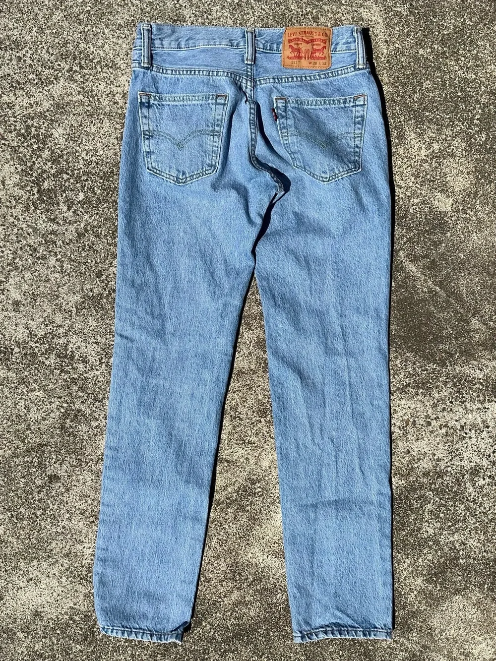 Levi’s 511 Straight Leg Jeans Men’s W28 L32 Light Wash Stretch Denim